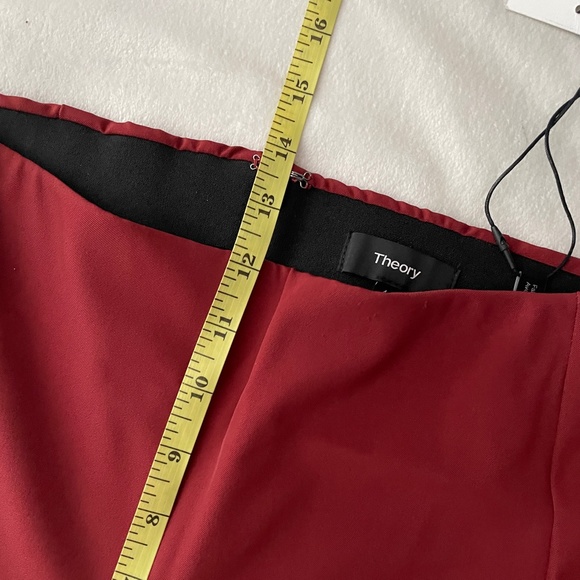 NWT Theory‎ 'Navalane- Becker' Skinny Ponte Pants in Black Cherry [SZ 4 ] - Picture 12 of 14